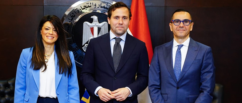 وزيرا الاستثمار والتخطيط يبحثان سبل تعزيز التعاون الاقتصادي مع السويد