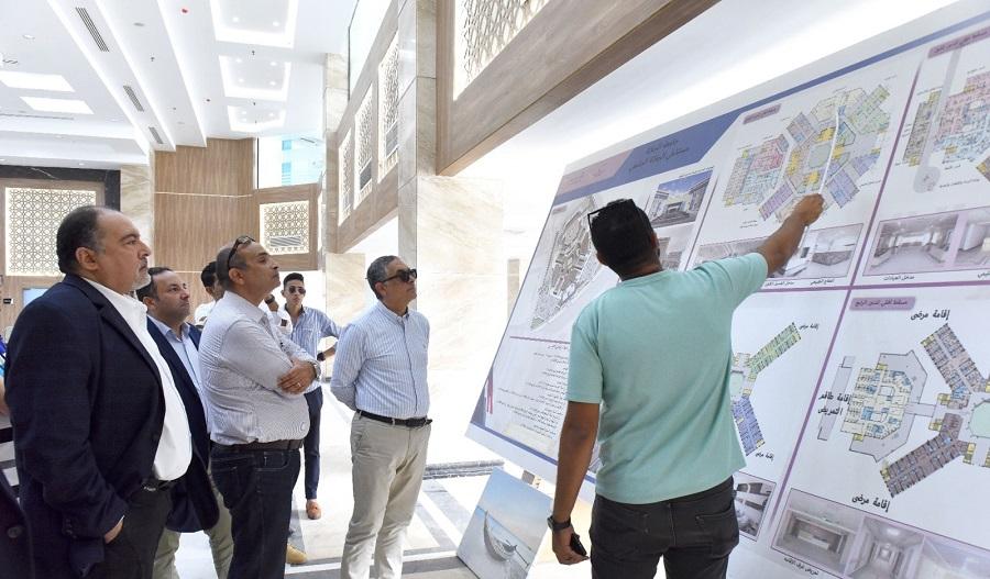 حسام هيبه يتفقد مشروعات مدينة الجلالة ويطلق خطة الترويج للاستثمار
