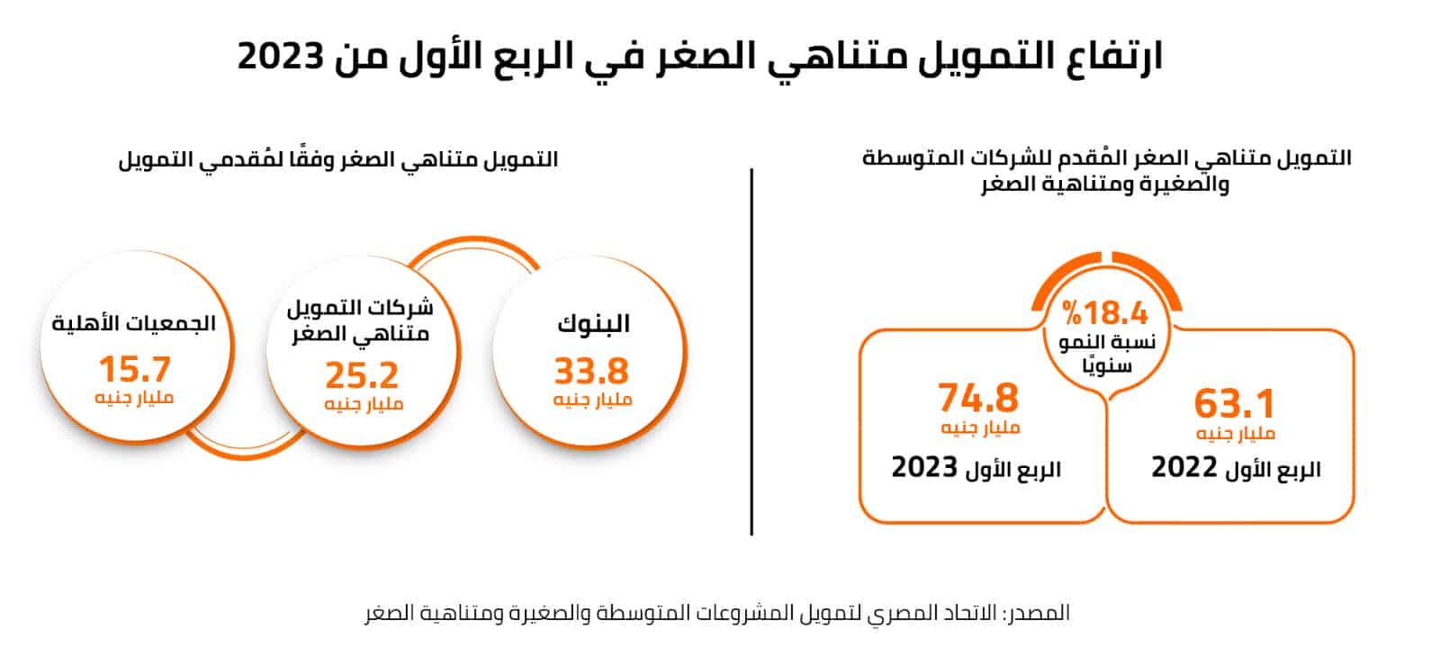 ارتفاع التمويل متناهي الصغر في الربع الأول من 2023 