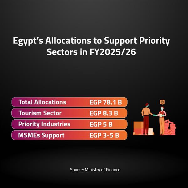 Egypt’s Allocations to Support Priority Sectors in FY2025/26
